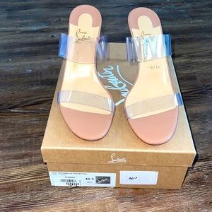 Christian Louboutin
Just Nothing PVC Leather Mules